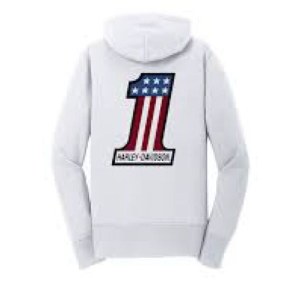 NWT Women's Special #1 Zip Front Hoodie - Bright White 2W - Picture 6 of 10